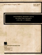 <em>ENGINEERING</em> PROPERTY DATA ON SELECTED CERAMICS <em>VOLUME</em> II.CARBIDES
