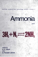 fertilizer <em>science</em> and <em>technology</em> series-Volume 2 AMMONIA PART I