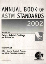 ANNUAL BOOK <em>OF</em> ASTM STANDARDS 2002 <em>VOLUME</em>0<em>6</em>.01