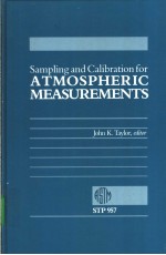 Sampling <em>and</em> Calibration <em>for</em> ATMOSPHERIC MEASUREMENTS
