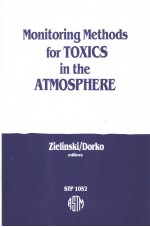 Monitoring <em>Methods</em> for Toxics in the Atmosphere