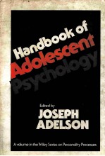 <em>HANDBOOK</em> OF ADOLESCENT PSYCHOLOGY
