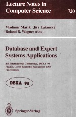 Lecture Notes in Computer Science 720 Database and <em>Expert</em> <em>Systems</em> Applications 4th International Con