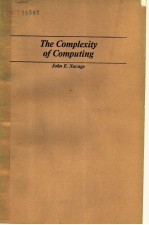 <em>THE</em> <em>COMPLEXITY</em> <em>OF</em> COMPUTING
