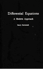 <em>DIFFERENTIAL</em> <em>EQUATIONS</em> A MODERN APPROACH