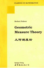 GEOMETRIC MEASURE THEORY REPR<em>IN</em>T <em>OF</em> THE 1969 <em>EDITION</em>