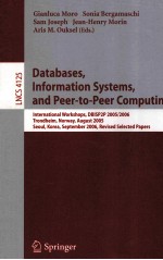 <em>Lecture</em> <em>Notes</em> <em>in</em> <em>Computer</em> <em>Science</em> 4125 Databases