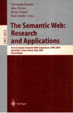 Lecture Notes in Computer <em>Science</em> 3053 The Semantic Web:Research and Applications First European Sem