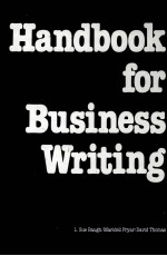 <em>HANDBOOK</em> FOR BUSINESS WRITING