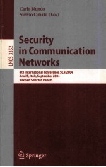 Lecture Notes <em>in</em> Computer Science 3352 Security <em>in</em> Communication Networks 4th <em>In</em>ternational Conferen
