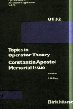 TOPICS <em>IN</em> OPERATOR <em>THEORY</em> CONSTANT<em>IN</em> APOSTOL MEMORIAL ISSUE