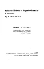 SYNTHETIC <em>METHODS</em> <em>OF</em> ORGANIC CHEMISTRY A THESAURUS VOLUNEⅠ