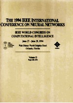 <em>THE</em> 1994 IEEE INTERNATIONAL CONFERENCE ON <em>NEURAL</em> <em>NETWORK</em>S IEEE WORLD CONGRESS ON COMPUTATIONAL INTEL