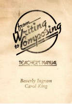 TIOM WRITING TO  COMPOSING TEACH'S <em>MANUAL</em>