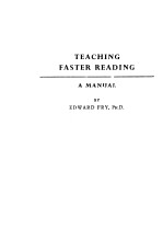 TEACHING FASTER REA<em>D</em>ING A MANUAL