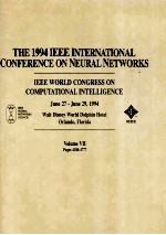<em>THE</em> 1994 IEEE INTERNATIONAL CONFERENCE ON <em>NEURAL</em> <em>NETWORK</em>S IEEE WORLD CONGRESS ON COMPUTATIONAL INTEL