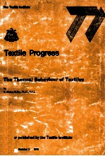 Textile Progress Volume 8 Number 3 1976 The <em>Thermal</em> Behaviour of Textiles