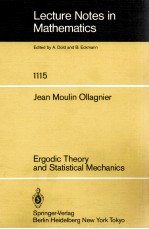 LECTURE NOTES <em>IN</em> MATHEMATICS 1115: ERGODIC <em>THEORY</em> AND STATISTICAL MECHANICS