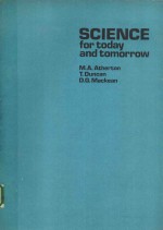 SCIENCE FOR TODAY AND TO<em>M</em>ORROW