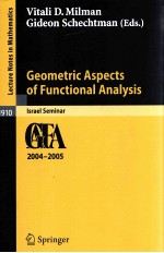 GEOMETRIC ASPECTS <em>OF</em> FUNCTIONAL <em>ANALYSIS</em>