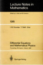 LECTURE NOTES <em>IN</em> MATHEMATICS 1285: DIFFERENTIAL EQUATIONS <em>AND</em> <em>MATHEMATICAL</em> <em>PHYSICS</em>