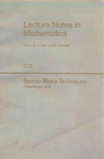 LECTURE NOTES <em>IN</em> CONTROL <em>AND</em> <em>IN</em>FORMATION SCIENCES 572: SPARSE MATRIX <em>TECHNIQUES</em>