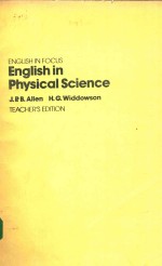 ENGLIS<em>H</em> IN P<em>H</em>YSI<em>C</em>AL S<em>C</em>IEN<em>C</em>E TEA<em>C</em><em>H</em>ER'S EDITION
