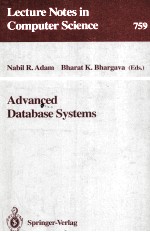 <em>Lecture</em> <em>Notes</em> <em>in</em> <em>Computer</em> <em>Science</em> 759 Advanced Database Systems