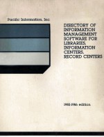 Directory of In<em>for</em>mation Management <em>Software</em> <em>For</em> Libraries