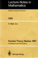 LECTURE NOTES <em>IN</em> MATHEMATICS 1395: NUMBER <em>THEORY</em>