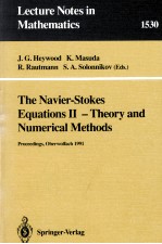 THE NAVIER-STOKES EQUATIONS II - THEORY AND NUMERICAL <em>METHODS</em>