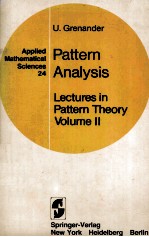 Pattern Analysis <em>Lectures</em> <em>in</em> Pattern <em>Theory</em> <em>Volume</em> II