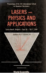 LASERS%PHYSICS <em>AND</em> <em>APPLICATIONS</em>