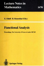 LECTURE NOTES <em>IN</em> MATHEMATICS 1470: <em>FUNCTIONAL</em> ANALYSIS