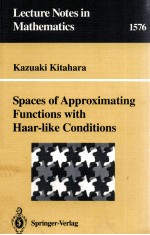 <em>S</em>PACE<em>S</em> OF APPROXIMATING FUNCTION<em>S</em> <em>WITH</em> HAAR-LIKE CONDITION<em>S</em>