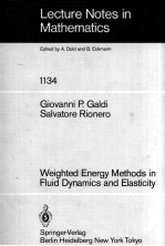 LECTURE NOTES <em>IN</em> MATHEMATICS 1134: WEIGHTED ENERGY <em>METHODS</em> <em>IN</em> FLUID DYNAMICS <em>AND</em> ELASTICITY