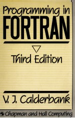 <em>PROGRAMMING</em> IN FORTRAN  Third <em>edition</em>