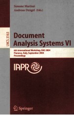 Lecture Notes in Computer <em>Science</em> 3163 Document Analysis Systems VI 6th International Workshop