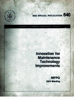 MFPG INNOVATION FOR MAINTENAN<em>C</em>E TE<em>C</em><em>H</em>NOLOGY IMPROVEMENTS