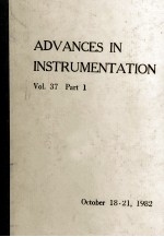 <em>ADVANCES</em> <em>IN</em> <em>IN</em>STRUMENTATION VOLUME 37