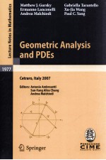 <em>GEOMETRIC</em> ANALYSIS AND PDES