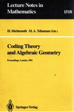 CODING THEORY <em>AND</em> <em>ALGEBRAIC</em> GEOMETRY