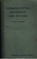 THERMOELECTRIC <em>MATERIALS</em> <em>AND</em> DEVICES