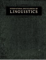 <em>IN</em>TERNATIONAL ENCYCLOPEDIA <em>OF</em> L<em>IN</em>GUISTICS <em>VOLUME</em> 4