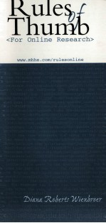 <em>RULES</em> <em>OF</em> THUMB FOR ONLINE RESEARCH