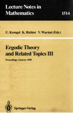 ERGODIC THEORY <em>AND</em> <em>RELATED</em> <em>TOPICS</em> III