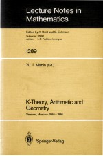 LECTURE NOTES <em>IN</em> MATHEMATICS 1<em>2</em>89: K-<em>THEORY</em>