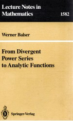 FROM DIVERGENT POWER <em>S</em>ERRIE<em>S</em> TO ANALYTIC FUNCTION<em>S</em>