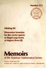 DIMENSION <em>FOR</em>MULAE <em>FOR</em> THE VECTOR SPACES OF SIEGEL CUSP <em>FOR</em>MS OF DEGREE THREE (II)