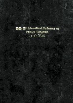 2000 15th Intern<em>a</em>tion<em>a</em>l Conference on P<em>a</em>ttern Recognition Volume 4 P<em>a</em>rt <em>A</em>